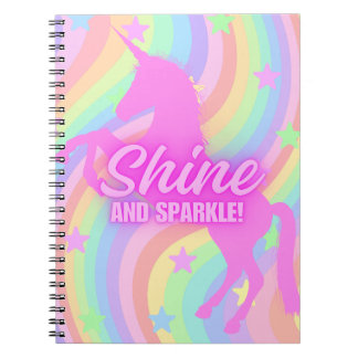 Caderno Espiral Notebook Unicorn