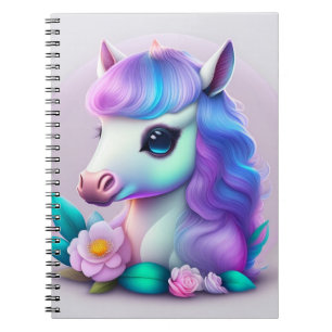 Caderno Espiral Notebook Unicorn Spiral