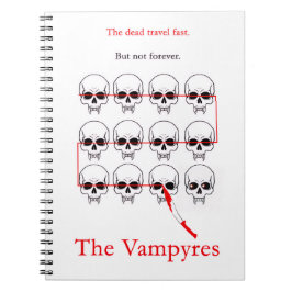 Caderno Espiral Notebook Vampyres - Crossed Skulls
