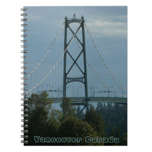 Caderno Espiral Notebook Vancouver Cityscape Souvenir