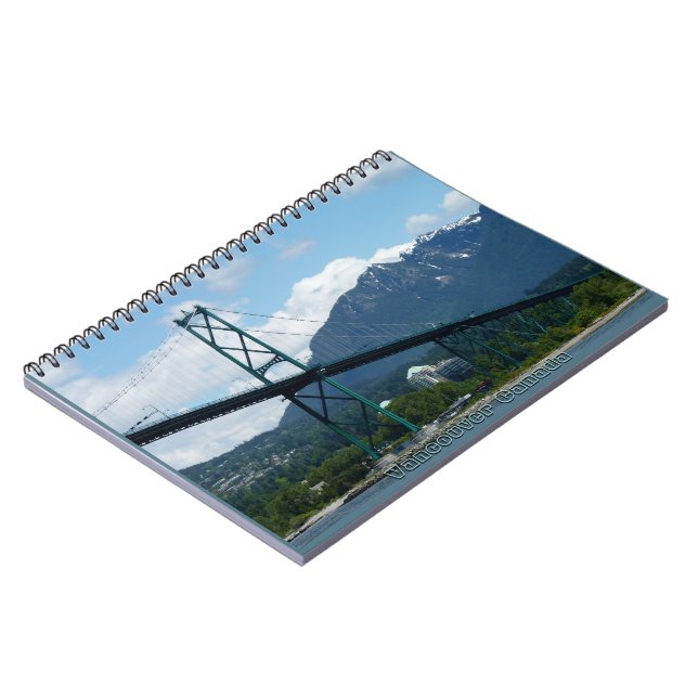 Caderno Espiral Notebook Vancouver Cityscape Souvenir (Left Side)