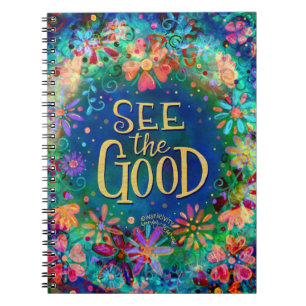 Caderno Espiral Notebook "Veja o bom" Inspirivity