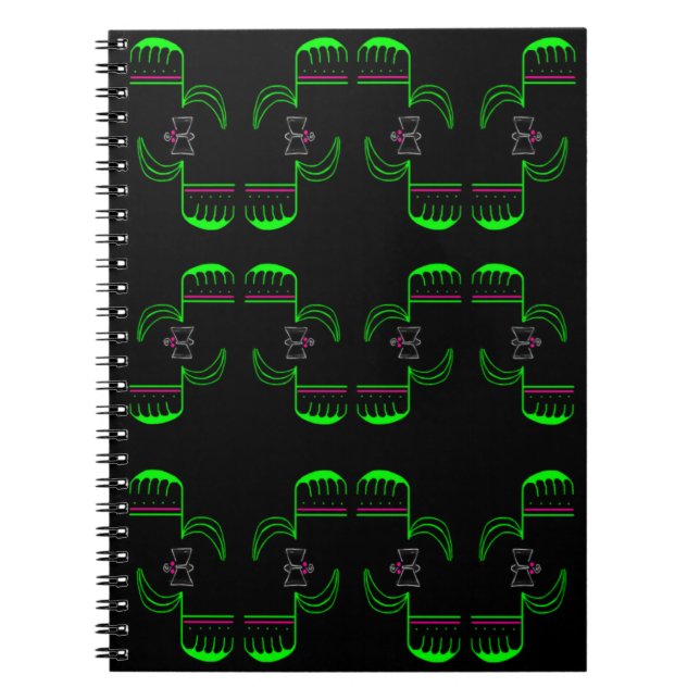 Caderno Espiral Notebook Venus Flytrap Pattern Spiral (Frente)