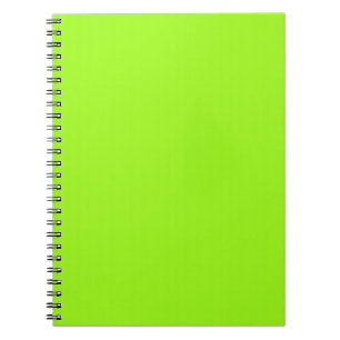 Caderno Espiral Notebook Verde Bright Neon Chartreuse