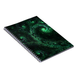 Caderno Espiral Notebook Verde e espiral preto antigo