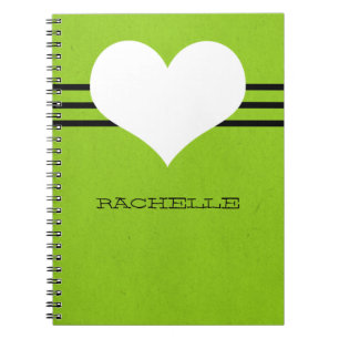 Caderno Espiral Notebook Verde Moderno