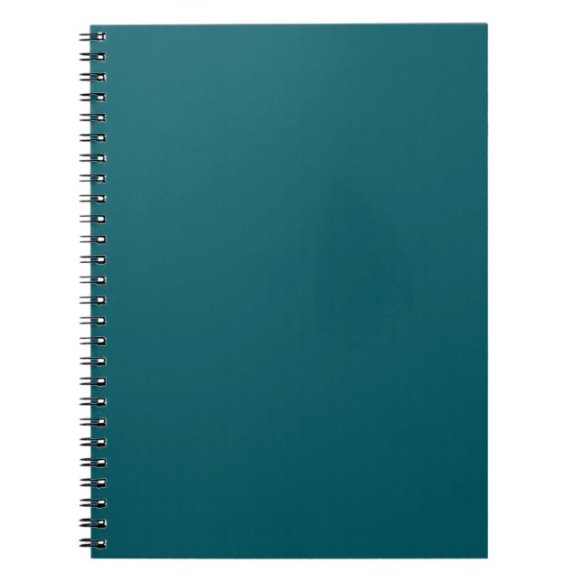 Caderno Espiral Notebook Verde-Teal Negro (Frente)