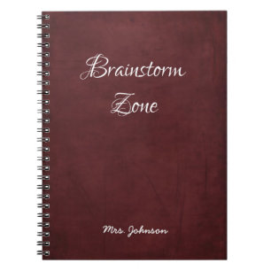 Caderno Espiral Notebook Vermelho da Zona Brainstorm