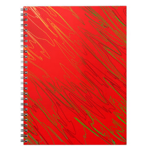 Caderno Espiral Notebook vermelho marmoreado