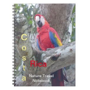 Caderno Espiral Notebook Viagem de aves da Costa Rica