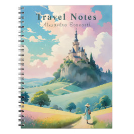 Caderno Espiral Notebook Viagem France personalizado