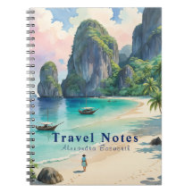 Notebook Viagem personalizado nas Filipinas -