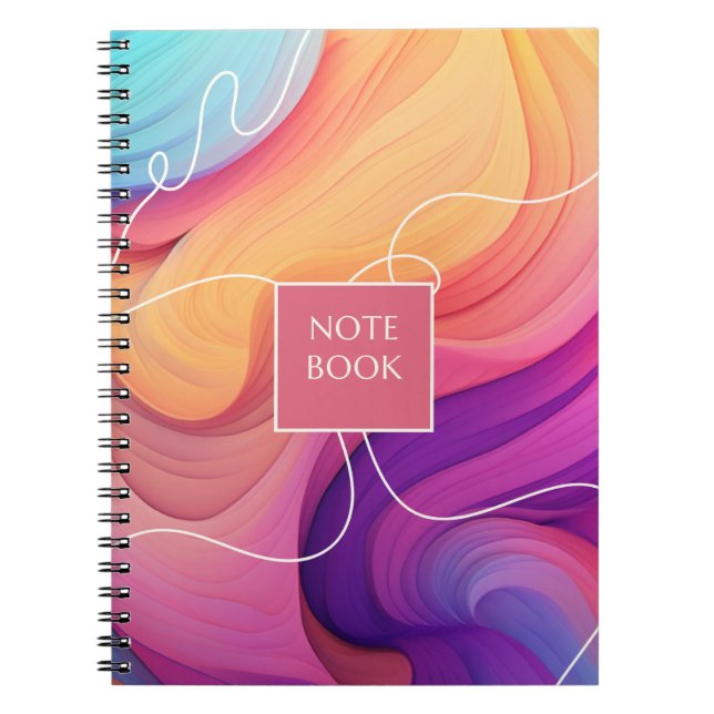 Caderno Espiral Notebook Vibrant Waves (Frente)