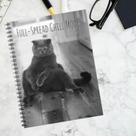 Caderno Espiral Notebook Vintage Black Cat Chilting