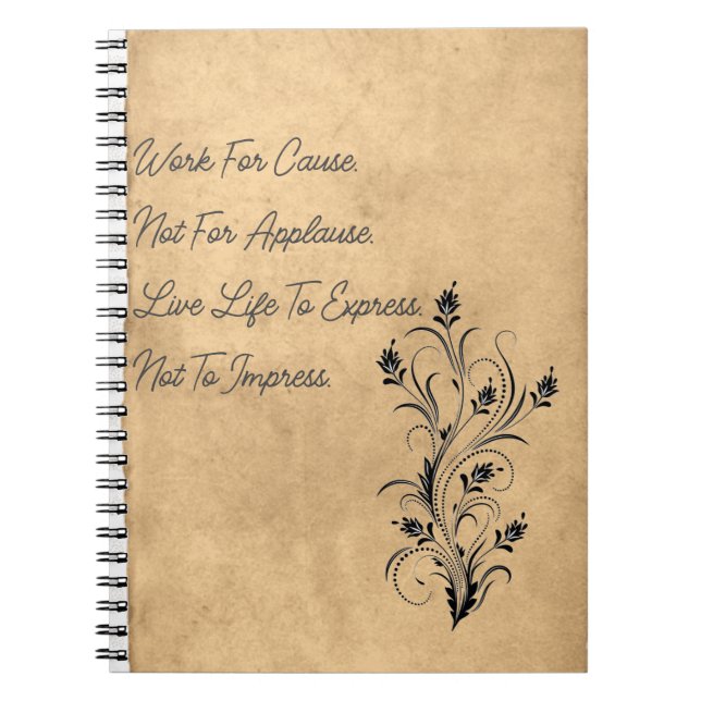 Caderno Espiral Notebook Vintage Design Spiral Photo (Frente)