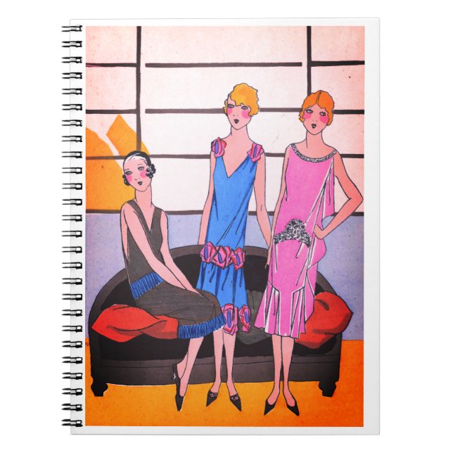 Caderno Espiral Notebook Vintage Fashion (Frente)