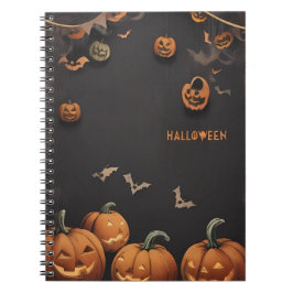 Caderno Espiral notebook vintage halloween