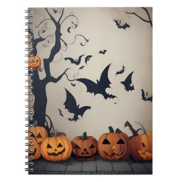 Caderno Espiral notebook vintage halloween