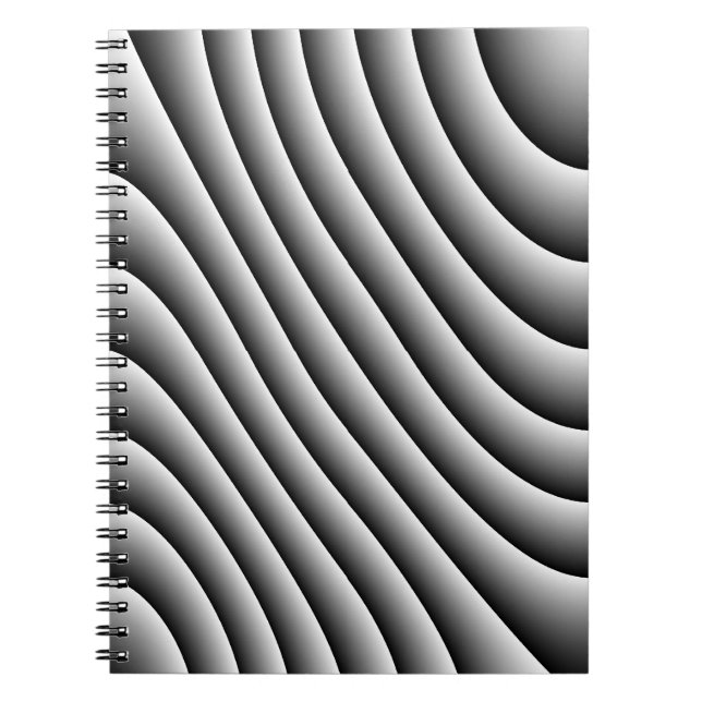 Caderno Espiral Notebook Vintage Wavy Lines (Frente)