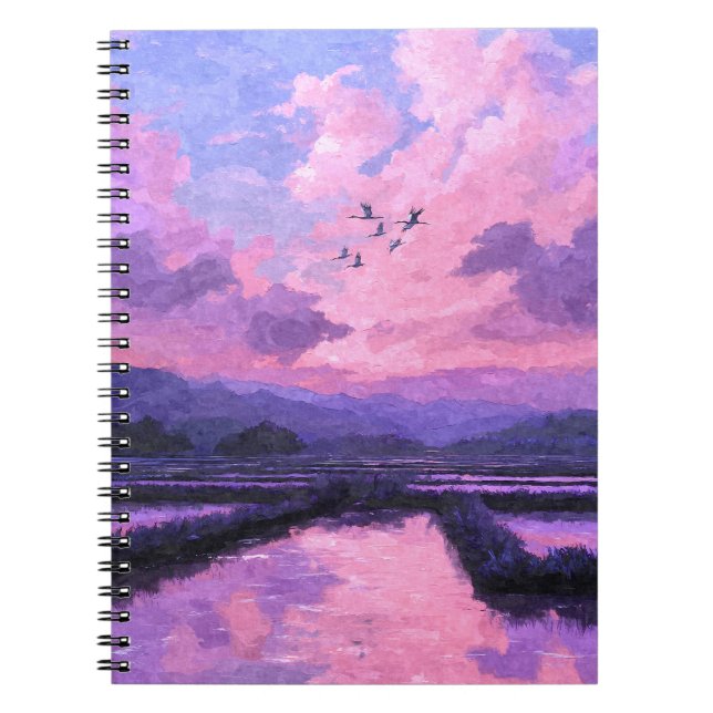 Caderno Espiral Notebook Violet Sunset (Frente)