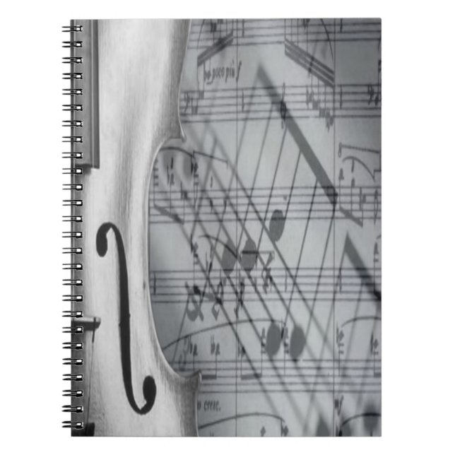 Caderno Espiral Notebook Violin (Frente)