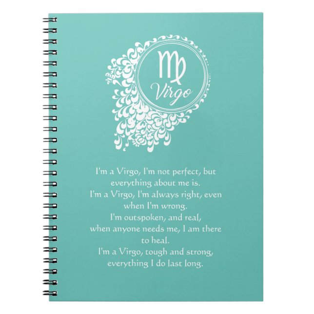 Caderno Espiral Notebook Virgo (Frente)