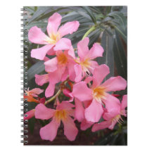 Notebook Vivid Pink Flowian Foto Espiral