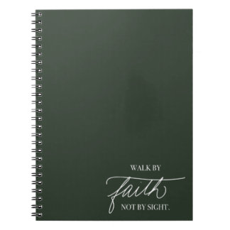 Caderno Espiral Notebook Walk By Faith