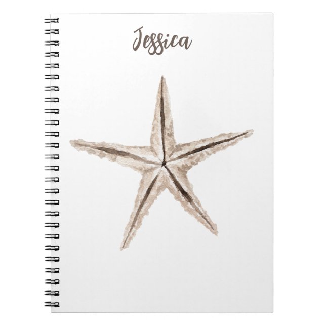 Caderno Espiral Notebook Watercolor Starfish (Frente)