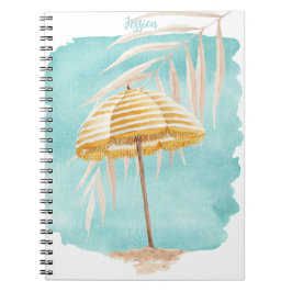 Caderno Espiral Notebook Watercolor Umbrella