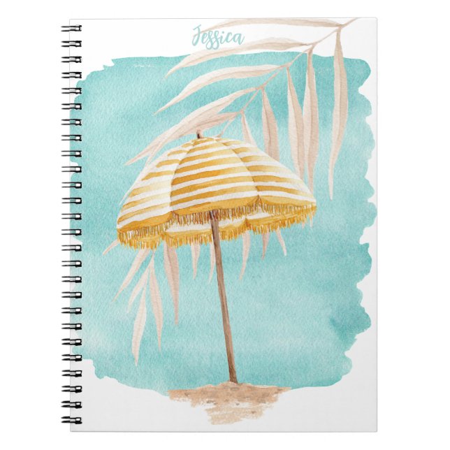Caderno Espiral Notebook Watercolor Umbrella (Frente)