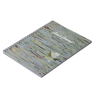 Caderno Espiral Notebook Waterlily Pond Lake Flower I Espiral