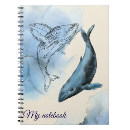 Caderno Espiral Notebook Whale Tales - Diário Oceânico