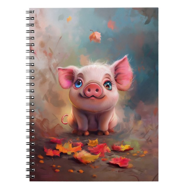 Caderno Espiral Notebook Whimsall Piglet (Frente)