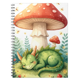 Caderno Espiral Notebook Whimsic Forest Dragon