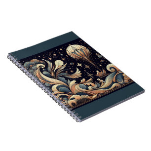 Caderno Espiral Notebook Whimsical Balloon Dreams