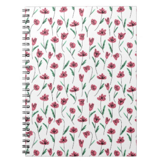 Caderno Espiral Notebook Whimsical Floral - Flores Escrivíveis