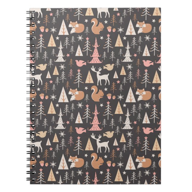 Caderno Espiral Notebook Whimsical Woodland (Frente)