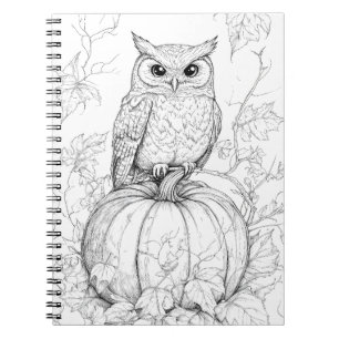 Caderno Espiral Notebook Whimsical Woods - Diário de Coruja Automá
