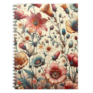 Caderno Espiral Notebook Whimsof Wildflower Garden