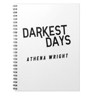 Caderno Espiral Notebook White Athena Wright, os dias mais escuros
