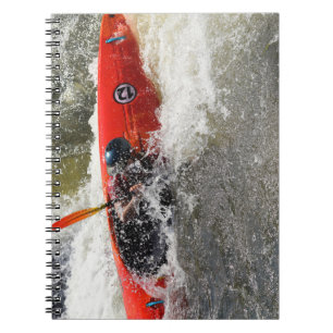 Caderno Espiral Notebook Whitewater Kayak Adventure