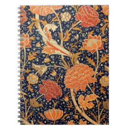 Caderno Espiral Notebook William Morris Floral Pattern