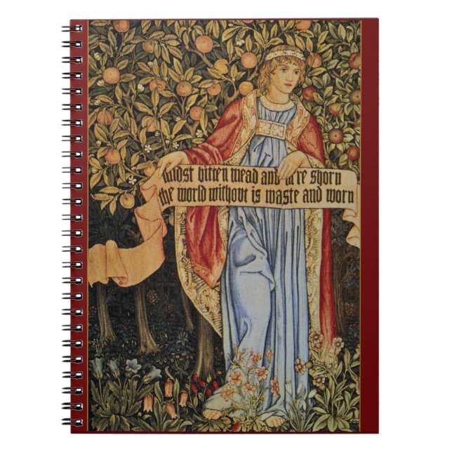Caderno Espiral Notebook William Morris Pre-Raphaelite (Frente)