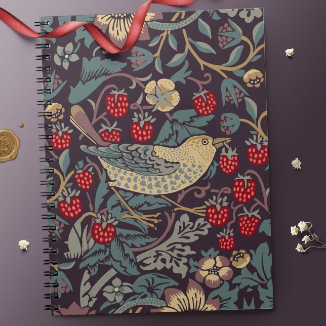 Caderno Espiral Notebook William Morris Strawberry Thef (Criador carregado)