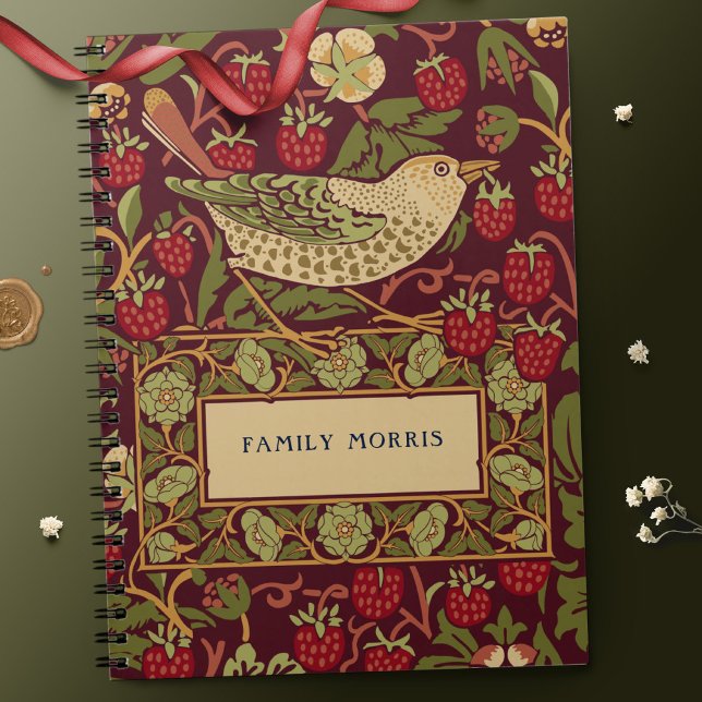 Caderno Espiral Notebook William Morris Strawberry Thef (Criador carregado)