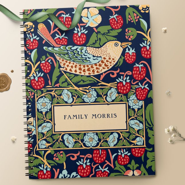 Caderno Espiral Notebook William Morris Strawberry Thef (Criador carregado)