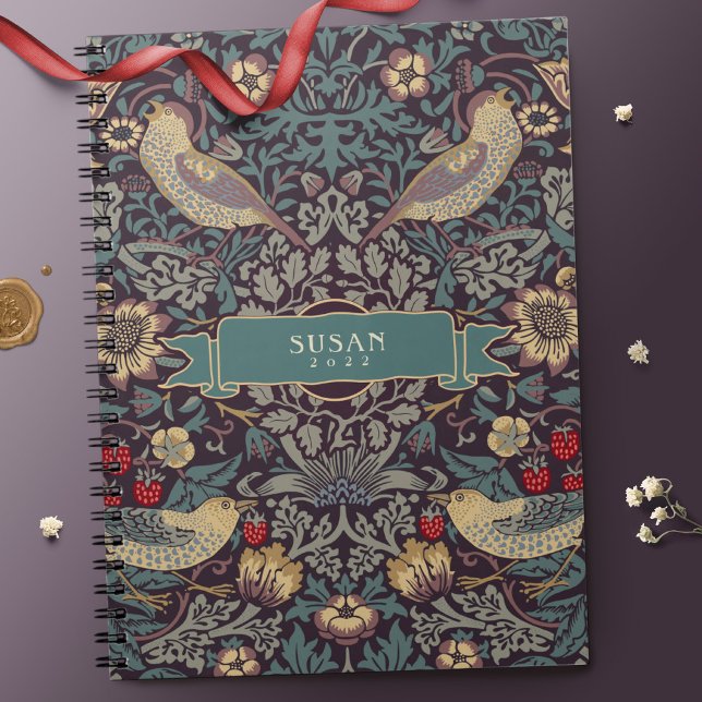 Caderno Espiral Notebook William Morris Strawberry Thef (Criador carregado)