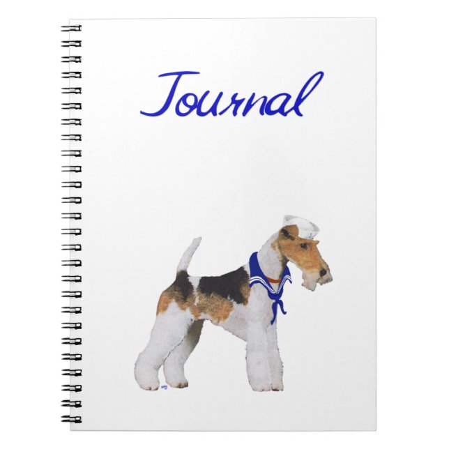 Caderno Espiral Notebook Wire Fox Terrier Sailor (Frente)