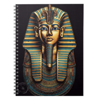 Caderno Espiral Notebook with a pharaonic cover